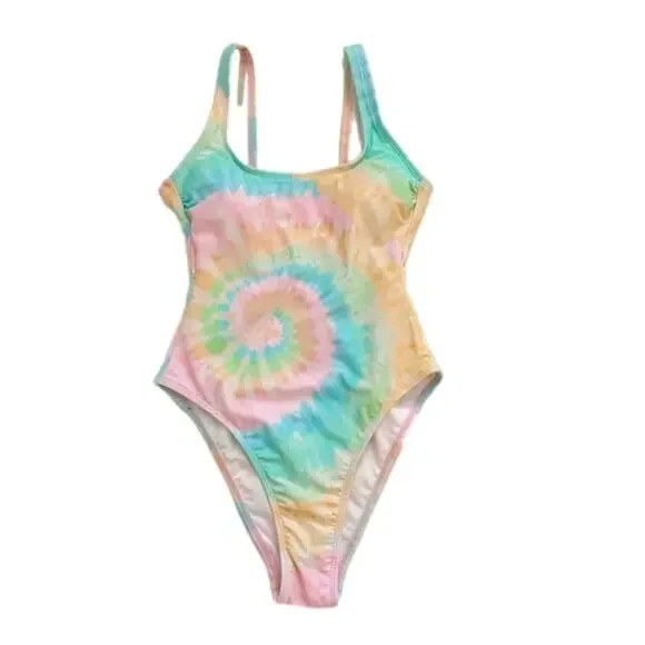 Stoney Clover Lane x Target Colab Rainbow Tie Dye One Piece Swimsuit Size XS New - Picture 2 of 16